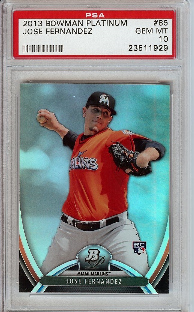 PSA 10 Jose Fernandez selling Rookie